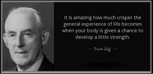 A portrait of Frank Duff and one of his quotations